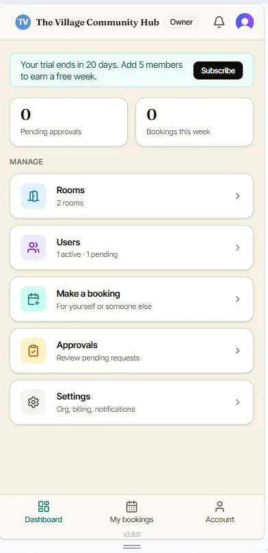 Your account